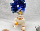 beautiful pagdi mukut for laddu gopal, thakur ji krishna and radha rani. Dresses and Ornaments for idols