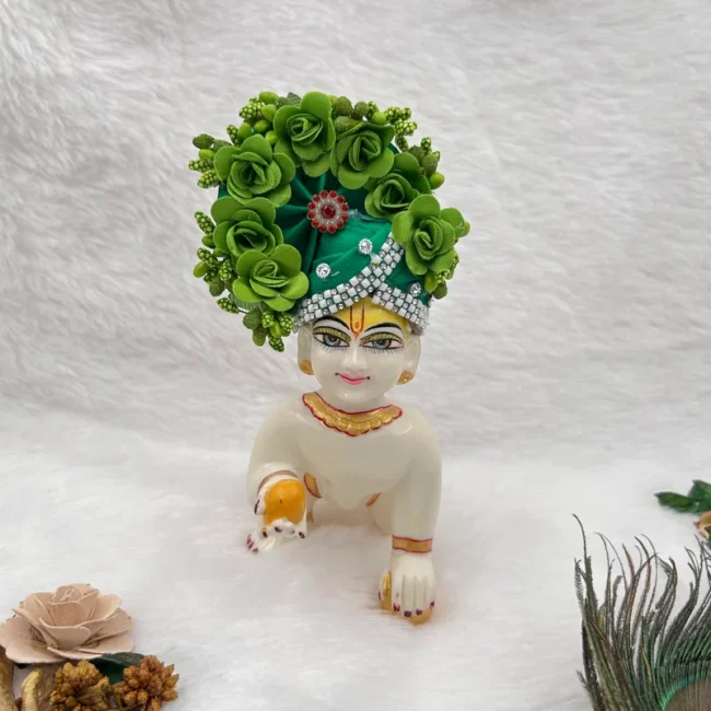 beautiful pagdi mukut for laddu gopal, thakur ji krishna and radha rani. Dresses and Ornaments for idols