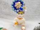 beautiful pagdi mukut for laddu gopal, thakur ji krishna and radha rani. Dresses and Ornaments for idols