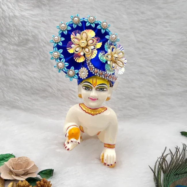 beautiful pagdi mukut for laddu gopal, thakur ji krishna and radha rani. Dresses and Ornaments for idols