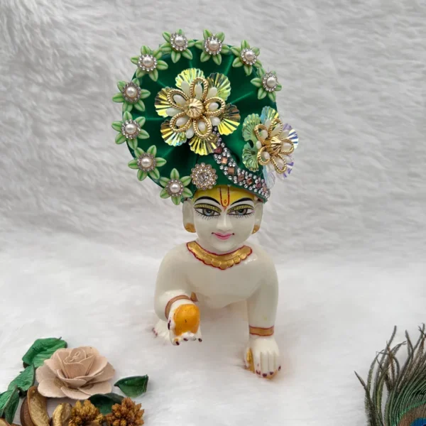 beautiful pagdi mukut for laddu gopal, thakur ji krishna and radha rani. Dresses and Ornaments for idols