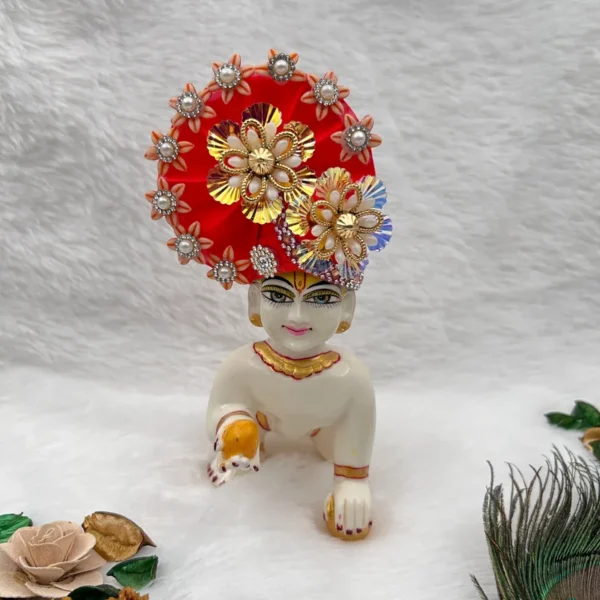beautiful pagdi mukut for laddu gopal, thakur ji krishna and radha rani. Dresses and Ornaments for idols