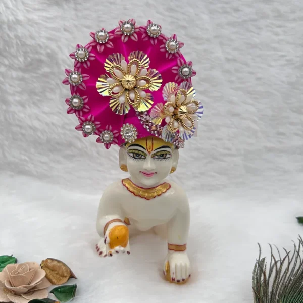 beautiful pagdi mukut for laddu gopal, thakur ji krishna and radha rani. Dresses and Ornaments for idols