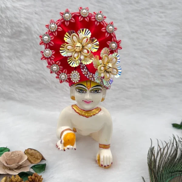 beautiful pagdi mukut for laddu gopal, thakur ji krishna and radha rani. Dresses and Ornaments for idols