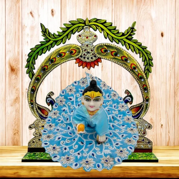 Phool Petika, Backdrop for Laddu Gopal. Wooden
