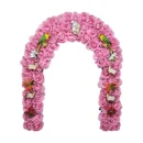 Phool Petika, Flower Backdrop for Laddu Gopal, Medium Size, Color- Pink