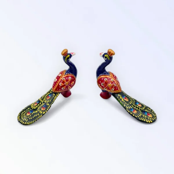 Metal Peacock for Laddu Gopal. Size- 4*2.5 Inches.