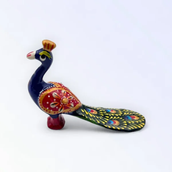 Metal Peacock for Laddu Gopal. Size- 4*2.5 Inches.