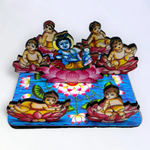 Jel Set, Jel Leela, Krishna Leela, Durga Set, Cow set, Ast Sakhi, Ast Sakha, Gopi Set, Janmashtami special Statuette, Figurines, Photo Frames, Decoratives for laddu gopal, Thakur ji, Radha Rani.