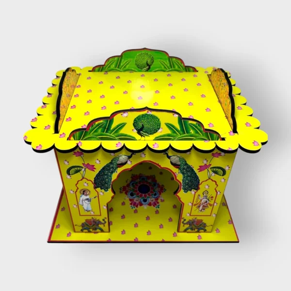 Hut House for Laddu Gopal, Size- Small, Color- Yellow
