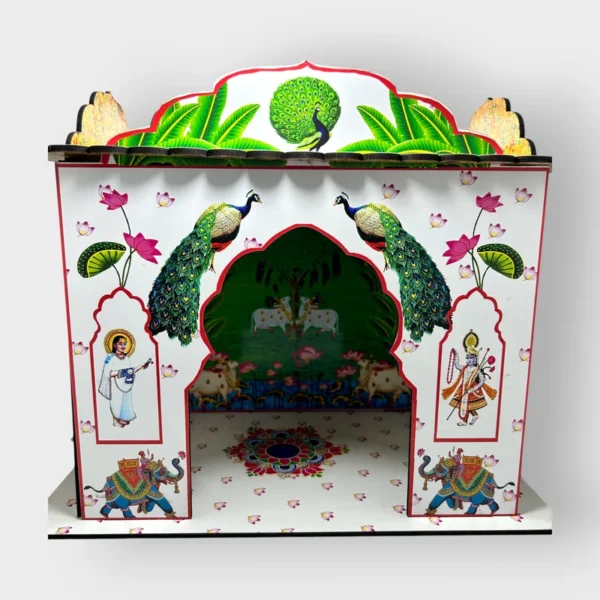 Hut House for Laddu Gopal, Size- Large, Color- White