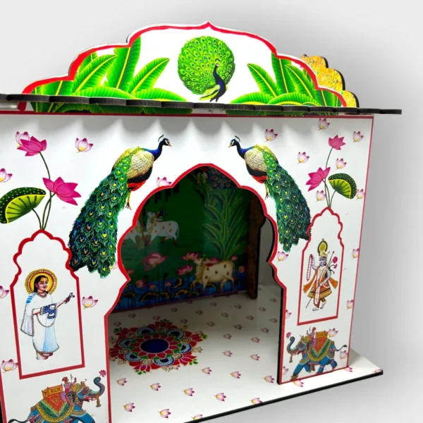 Hut House for Laddu Gopal, Size- Large, Color- White