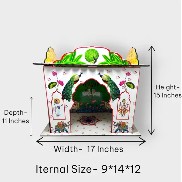 Hut House for Laddu Gopal, Size- Large, Color- White