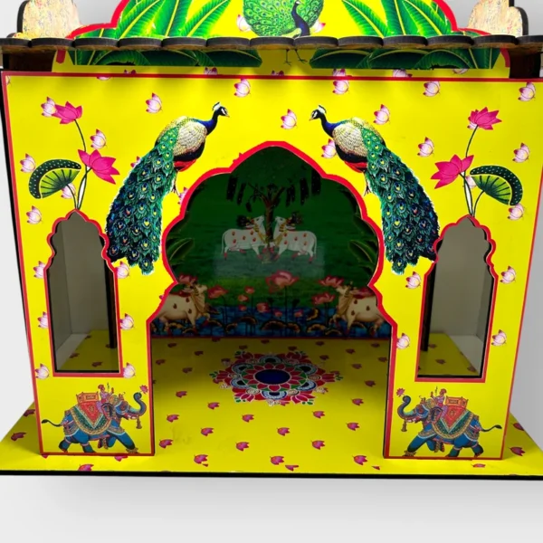 Hut House for Laddu Gopal, Size- Large, Color- Yellow