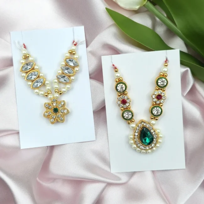 Beautiful Kundan Mala for Laddu Gopal | Pack of 2