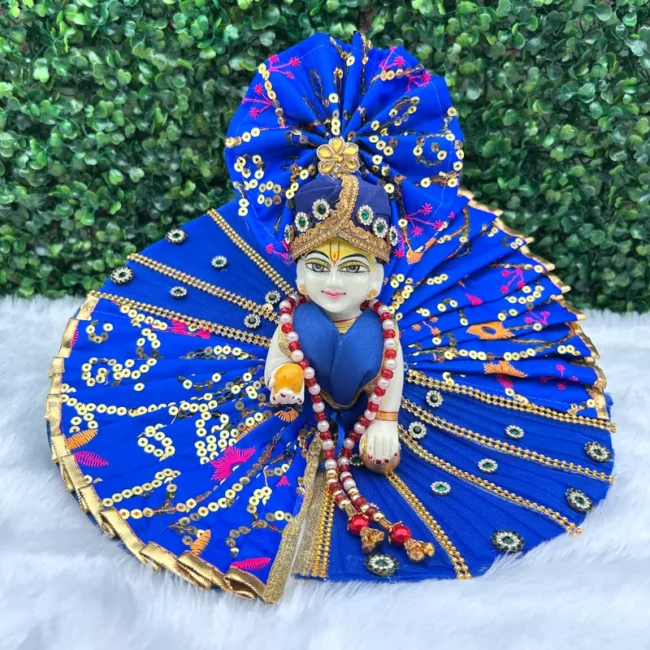 Janmashtami Special beautiful dress for laddu gopal, krishna and radha rani. Ornaments for idols