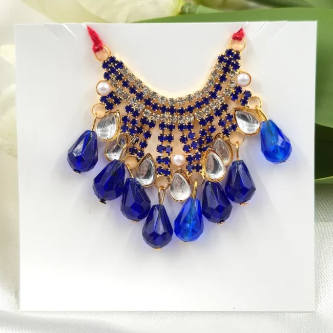 Laddu Gopal choker, AD Choker, Laddu Gopal kanthi, Blue Stone Mala, Krishna Ji Mala, Thakur Ji Mala, Laddu Gopal Jewelry, Laddu Gopal Shringar, Designer Laddu Gopal Haar, Crystal Mala for Laddu Gopal, Kanha Ji Mala, Bal Gopal Jewelry, Temple Jewelry, Janmashtami Shringar, Laddu Gopal Accessories, Krishna Idol Ornament, Fancy Laddu Gopal Mala, Premium Laddu Gopal Necklace, Thakur Ji Accessories, Radha Krishna Shringar, Laddu Gopal Decoration Items