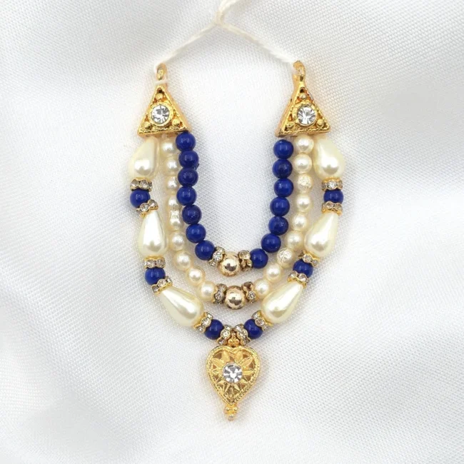 Moti Mala, Laddu Gopal beads Mala, Laddu Gopal crystal Haar, Blue Stone Mala, Krishna Ji Mala, Thakur Ji Mala, Laddu Gopal Jewelry, Laddu Gopal Shringar, Designer Laddu Gopal Haar, Crystal Mala for Laddu Gopal, Kanha Ji Mala, Bal Gopal Jewelry, Temple Jewelry, Janmashtami Shringar, Laddu Gopal Accessories, Krishna Idol Ornament, Fancy Laddu Gopal Mala, Premium Laddu Gopal Necklace, Thakur Ji Accessories, Radha Krishna Shringar, Laddu Gopal Decoration Items