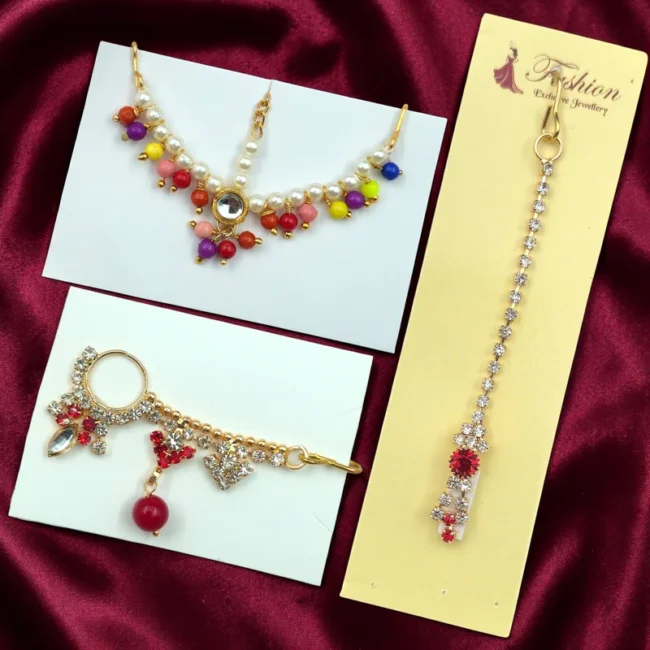 Matha Patti, Nath, Mang Tika, Radha Rani Nath Maang Tika, Radha Rani Shringar, Radha Rani Forehead Ornament, Radha Krishna Nathni, Radha Rani Jewelry, Radha Krishna Accessories, Radha Rani Sheesh Patti, Deity Forehead Ornament, Temple Jewelry, Radha Krishna Shringar, Idol Jewelry, Radha Rani Crown Accessories, Radhashtami Decoration, Janmashtami Shringar, Radha Rani Ornament, Divine Shringar Accessories, Temple Decoration Items, Radha Krishna Temple Jewelry, Thakur Ji Shringar, Devotional Jewelry