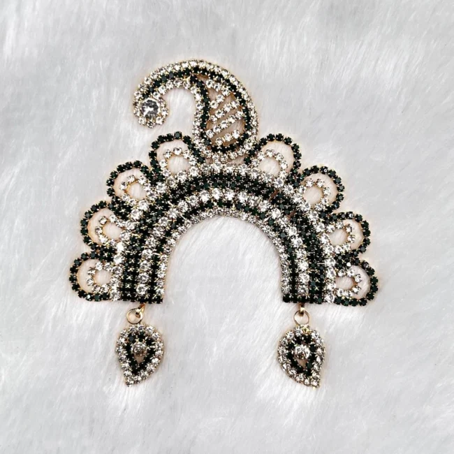Beautiful stone Chandrika damini for Radha rani, laddu gopal, idols.
