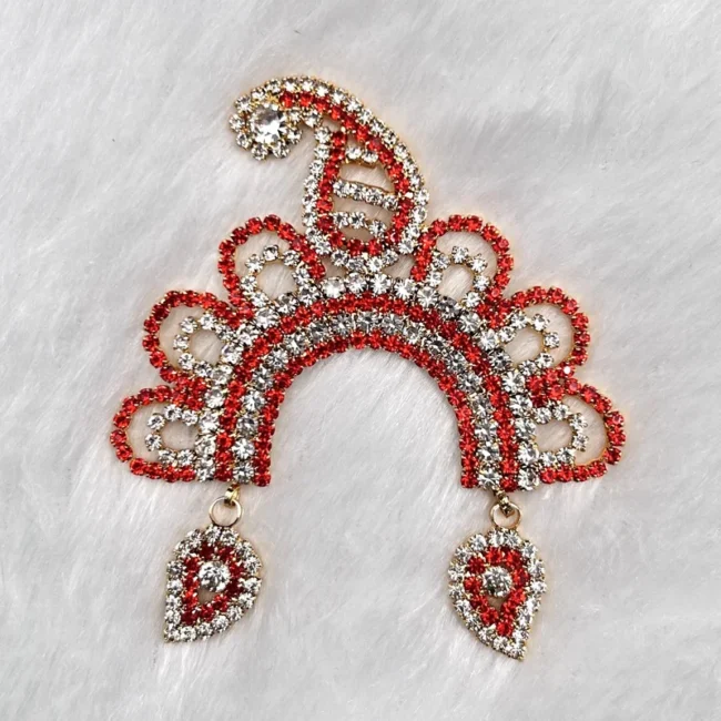 Beautiful stone Chandrika damini for Radha rani, laddu gopal, idols.