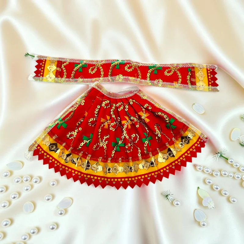 Durga Mata Dress, Durga Mata Lehenga, Durga Mata Poshak, Maa Durga Dress, Durga Idol Dress, Durga Mata Vastra, Durga Mata Shringar Dress, Navratri Dress for Durga Mata, Durga Puja Dress, Handmade Durga Dress, Floral Durga Dress, Designer Durga Mata Poshak, Durga Mata Lehenga Patka, Decorative Durga Dress, Temple Dress for Durga Mata, Festival Dress for Durga Idol, Premium Durga Mata Dress, Durga Idol Clothing, Mata Rani Dress, Durga Mata Decorative Dress