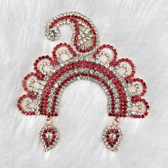 Beautiful stone Chandrika damini for Radha rani, laddu gopal, idols.