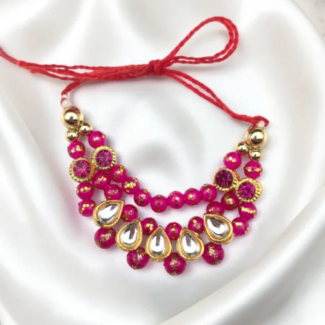 Kundan choker for Laddu Gopal | Designer Mala for Thakur Ji