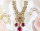 kanha ji haar bal gopal haar krishna idol necklace laddu gopal jewellery thakur ji shringar AD mala AD shrinagr kanha ornament murti jewellery krishna bhagwan dress accessories janmashtami shringar kanha ji gehna blue kundan style necklace deity ornament