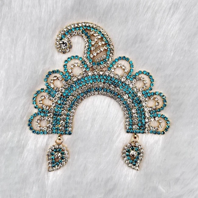 Beautiful stone Chandrika damini for Radha rani, laddu gopal, idols.