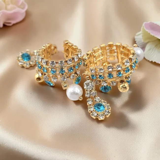 Laddu Gopal Bangles, AD Kangan, Laddu Gopal kada, Stone Kangan, Krishna Ji Bangles, Thakur Ji Kangan, Laddu Gopal Jewelry, Laddu Gopal Shringar, Designer Laddu Gopal Haar, Crystal Mala for Laddu Gopal, Kanha Ji Mala, Bal Gopal Jewelry, Temple Jewelry, Janmashtami Shringar, Laddu Gopal Accessories, Krishna Idol Ornament, Fancy Laddu Gopal Mala, Premium Laddu Gopal Necklace, Thakur Ji Accessories, Radha Krishna Shringar, Laddu Gopal Decoration Items