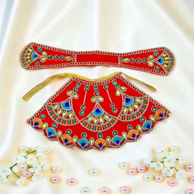 Durga Mata Dress, Durga Mata Lehenga, Durga Mata Poshak, Maa Durga Dress, Durga Idol Dress, Durga Mata Vastra, Durga Mata Shringar Dress, Navratri Dress for Durga Mata, Durga Puja Dress, Handmade Durga Dress, Floral Durga Dress, Designer Durga Mata Poshak, Durga Mata Lehenga Patka, Decorative Durga Dress, Temple Dress for Durga Mata, Festival Dress for Durga Idol, Premium Durga Mata Dress, Durga Idol Clothing, Mata Rani Dress, Durga Mata Decorative Dress