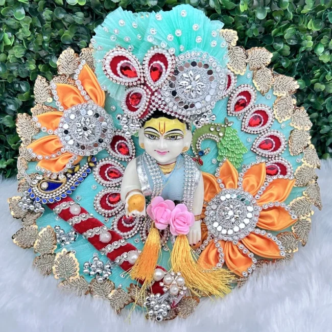 Janmashtami Special beautiful dress for laddu gopal, krishna and radha rani. Ornaments for idols