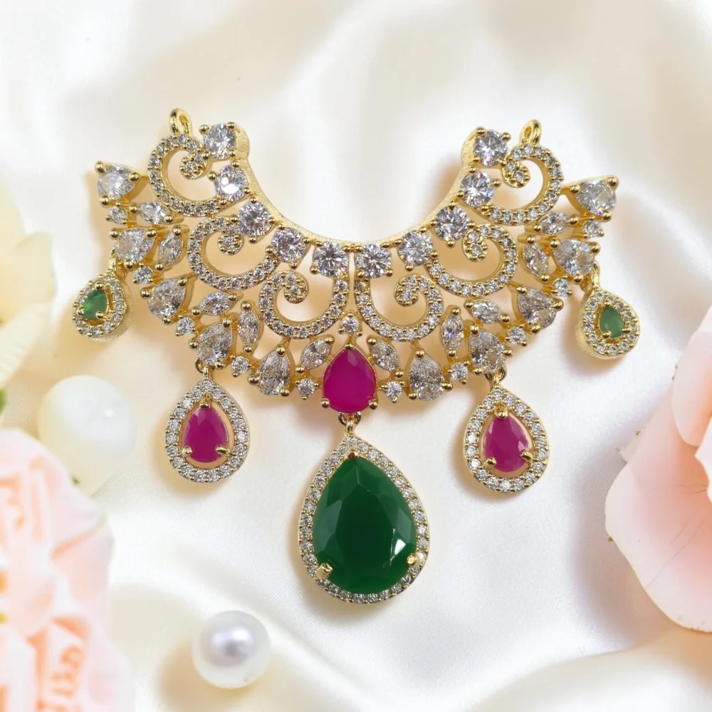 AD necklace AD haar AD mala for laddu gopal premium mala luxurious haar for laddu gopal AD shringar Premium mala for bhagwan ji AD jwellery for bal gopal Krishna AD Choker