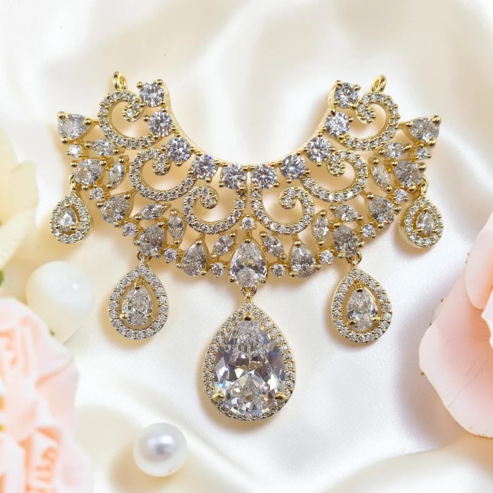 AD necklace AD haar AD mala for laddu gopal premium mala luxurious haar for laddu gopal AD shringar Premium mala for bhagwan ji AD jwellery for bal gopal Krishna AD Choker