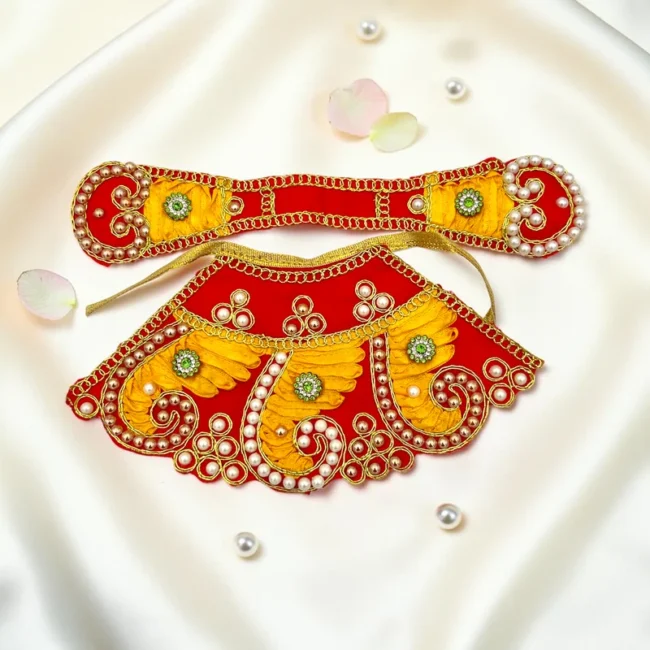 Durga Mata Dress, Durga Mata Lehenga, Durga Mata Poshak, Maa Durga Dress, Durga Idol Dress, Durga Mata Vastra, Durga Mata Shringar Dress, Navratri Dress for Durga Mata, Durga Puja Dress, Handmade Durga Dress, Floral Durga Dress, Designer Durga Mata Poshak, Durga Mata Lehenga Patka, Decorative Durga Dress, Temple Dress for Durga Mata, Festival Dress for Durga Idol, Premium Durga Mata Dress, Durga Idol Clothing, Mata Rani Dress, Durga Mata Decorative Dress