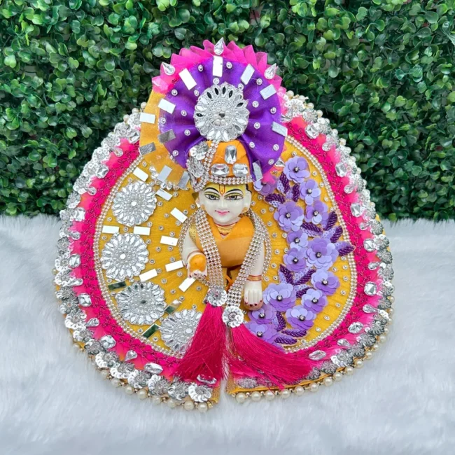 Janmashtami Special beautiful dress for laddu gopal, krishna and radha rani. Ornaments for idols