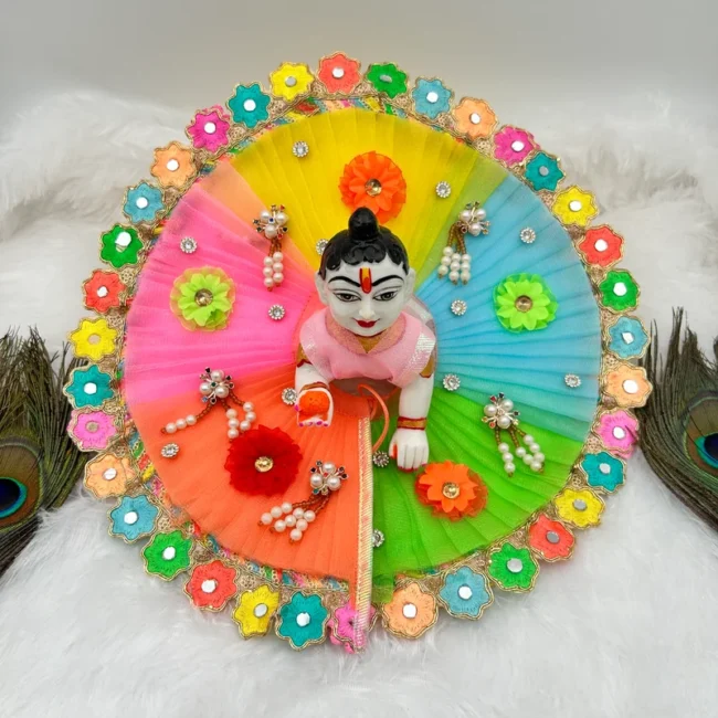 Holi special multicolor poshak for laddu gopal