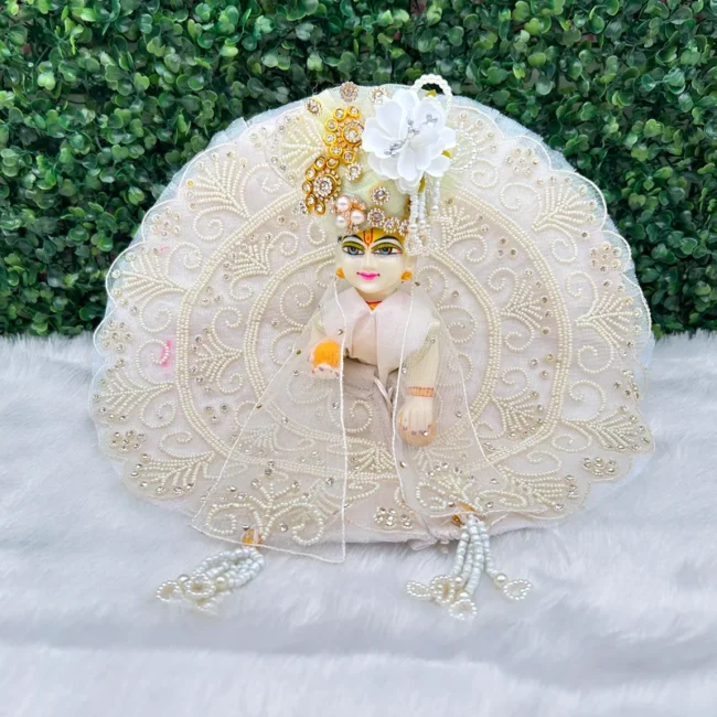 Janmashtami Special beautiful dress for laddu gopal, krishna and radha rani. Ornaments for idols