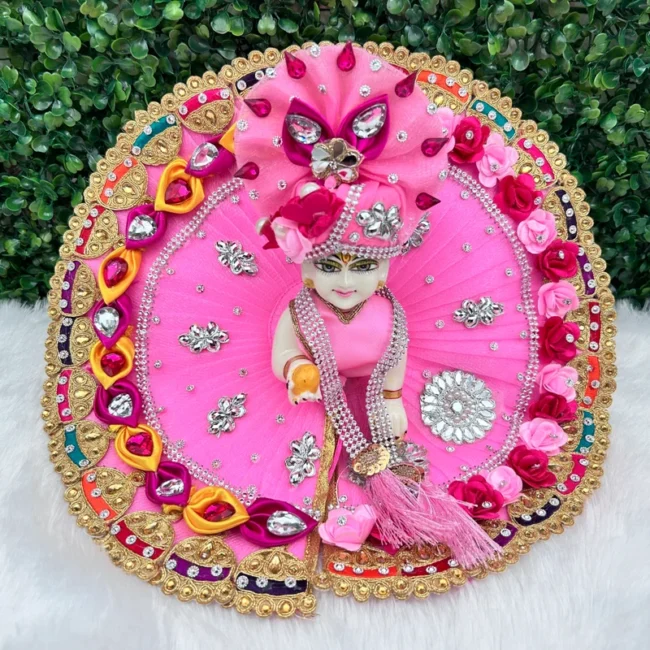 Janmashtami Special beautiful dress for laddu gopal, krishna and radha rani. Ornaments for idols