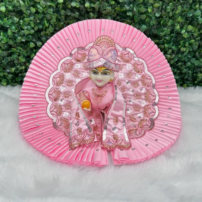 Janmashtami Special beautiful dress for laddu gopal, krishna and radha rani. Ornaments for idols