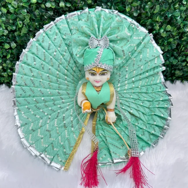 Janmashtami Special beautiful dress for laddu gopal, krishna and radha rani. Ornaments for idols
