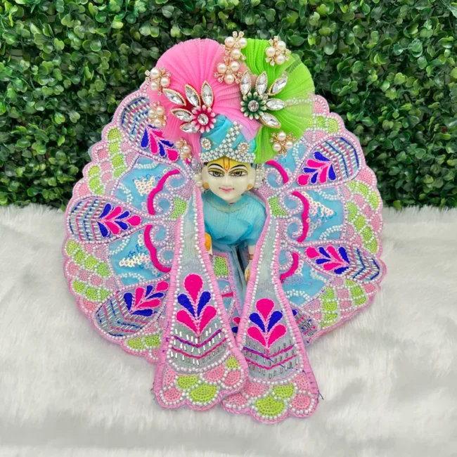 Janmashtami Special beautiful dress for laddu gopal, krishna and radha rani. Ornaments for idols