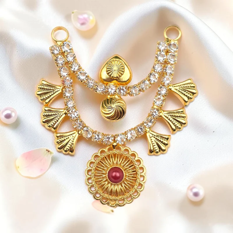 Laddu Gopal Necklace, Laddu Gopal Jewellery, Laddu Gopal Kanthi, Thakur Ji Necklace, Krishna Necklace, Bal Gopal Jewellery, Radha Krishna Jewellery, Golden Necklace for Laddu Gopal, Designer Laddu Gopal Haar, Premium Laddu Gopal Jewellery, AD Necklace for Laddu Gopal, Necklace for Krishna Idol, Fancy Kanthi Haar, Temple Jewellery, Janmashtami Jewellery, Laddu Gopal Shringar, Idol Jewellery, Premium Thakur Ji Accessories, Viral Laddu Gopal Necklace, Luxury Laddu Gopal Necklace