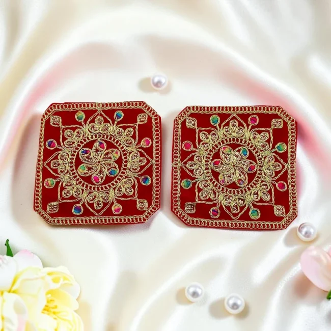 Chowki Singhasan Asan, 6*6 Inches, Pack of 2