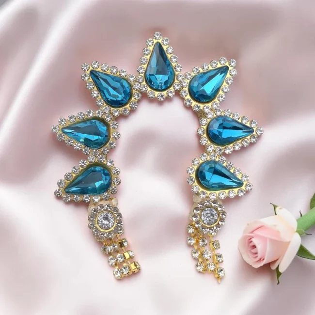 Radha Rani Chandrika, Radha Rani Mukut, Radha Krishna Shringar, Radha Rani Forehead Crown, Idol Jewelry, Deity Ornament, Temple Jewelry, Krishna Bhakti Accessories, Radha Rani Accessories, Janmashtami Decoration, Radha Krishna Crown, Thakur Ji Shringar, Laddu Gopal Accessories, Mandir Decoration Items, Divine Idol Ornament