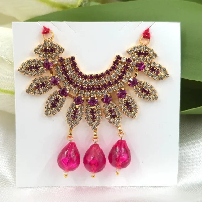 Premium Stone Choker for Laddu Gopal | Designer Stone Kanthi for Thakur Ji