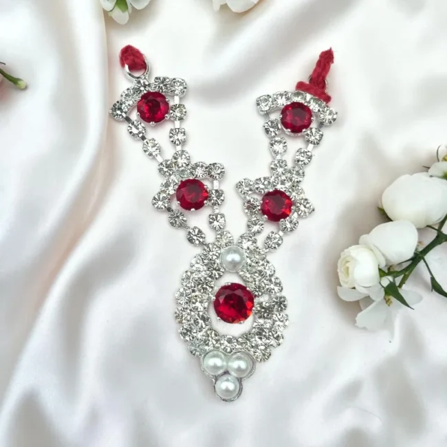 Pendent Stone Mala for Laddu Gopal | Designer Crystal Haar for Thakur Ji