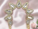Radha Rani Chandrika, Radha Rani Mukut, Radha Krishna Shringar, Radha Rani Forehead Crown, Idol Jewelry, Deity Ornament, Temple Jewelry, Krishna Bhakti Accessories, Radha Rani Accessories, Janmashtami Decoration, Radha Krishna Crown, Thakur Ji Shringar, Laddu Gopal Accessories, Mandir Decoration Items, Divine Idol Ornament