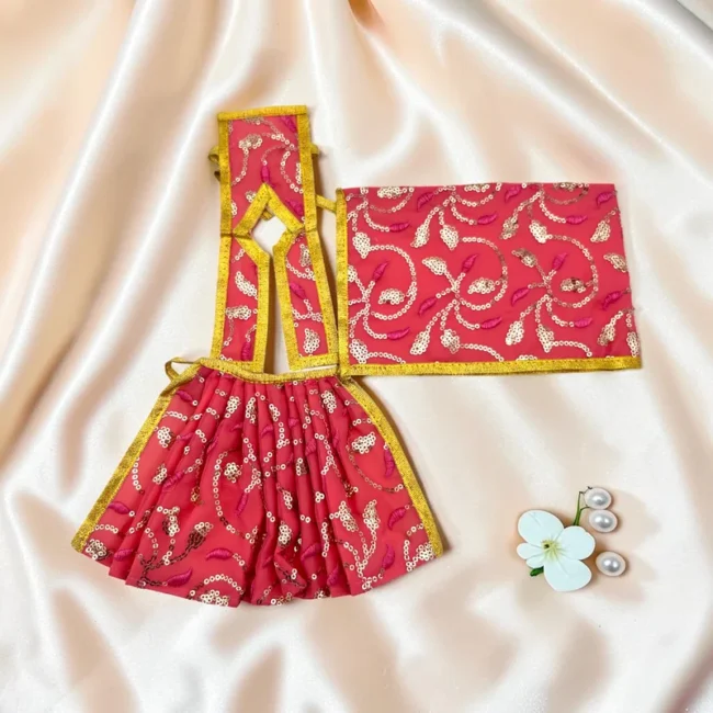 Durga Mata Dress, Durga Mata Lehenga, Durga Mata Poshak, Maa Durga Dress, Durga Idol Dress, Durga Mata Vastra, Durga Mata Shringar Dress, Navratri Dress for Durga Mata, Durga Puja Dress, Handmade Durga Dress, Floral Durga Dress, Designer Durga Mata Poshak, Durga Mata Lehenga Patka, Decorative Durga Dress, Temple Dress for Durga Mata, Festival Dress for Durga Idol, Premium Durga Mata Dress, Durga Idol Clothing, Mata Rani Dress, Durga Mata Decorative Dress